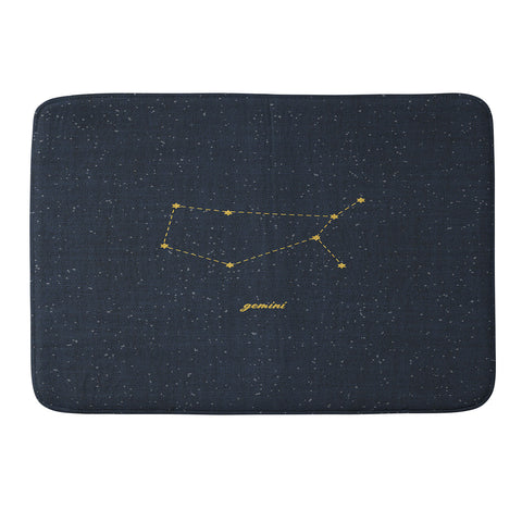 Holli Zollinger CONSTELLATION GEMINI Memory Foam Bath Mat