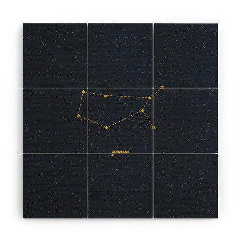 Holli Zollinger CONSTELLATION GEMINI Wood Wall Mural