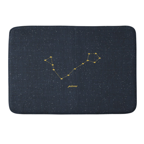 Holli Zollinger CONSTELLATION PISCES Memory Foam Bath Mat