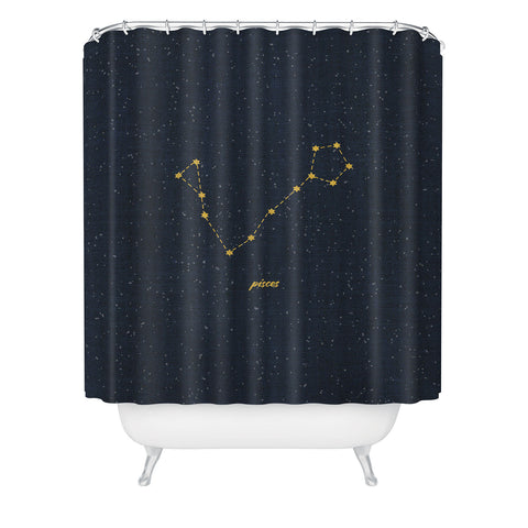 Holli Zollinger CONSTELLATION PISCES Shower Curtain