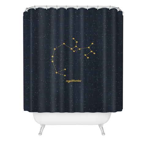Holli Zollinger CONSTELLATION SAGITTARIUS Shower Curtain