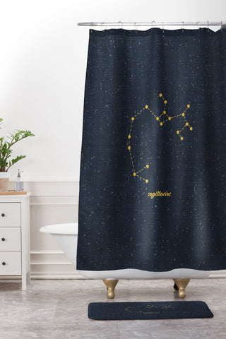 Holli Zollinger CONSTELLATION SAGITTARIUS Shower Curtain And Mat