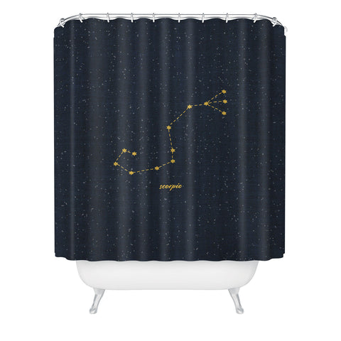 Holli Zollinger CONSTELLATION SCORPIO Shower Curtain