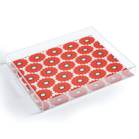 Holli Zollinger Coral Pop Acrylic Tray