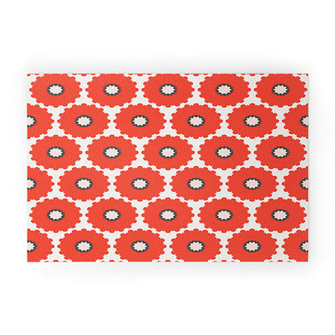 Holli Zollinger Coral Pop Welcome Mat