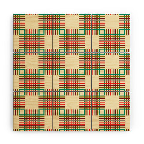 Holli Zollinger Cross Hatch Color Wood Wall Mural