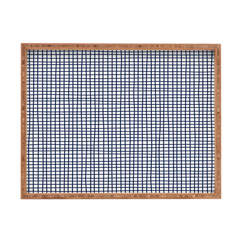 Holli Zollinger Cross Lines Rectangular Tray