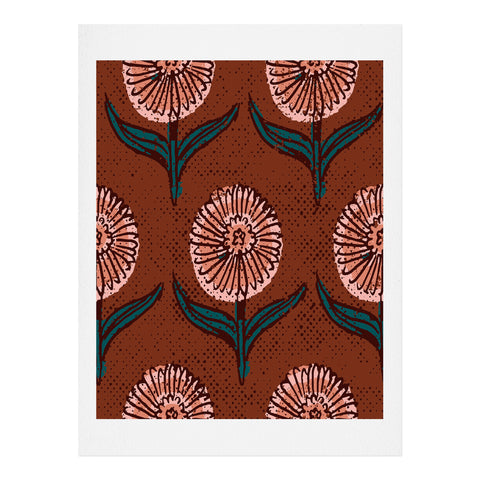 Holli Zollinger DAHLIA FLOWER Art Print