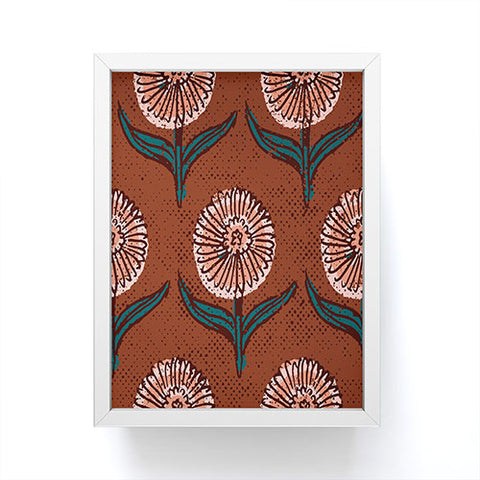 Holli Zollinger DAHLIA FLOWER Framed Mini Art Print