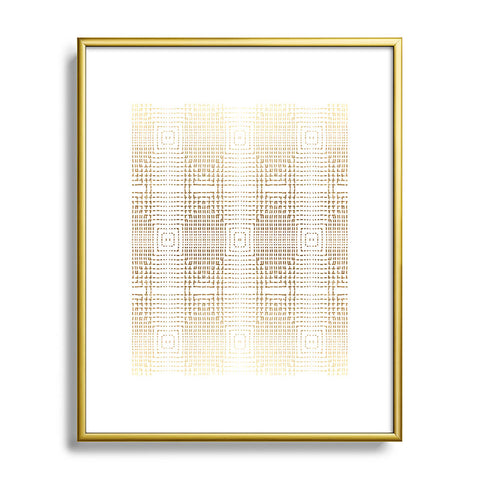 Holli Zollinger DECO GOLD Metal Framed Art Print