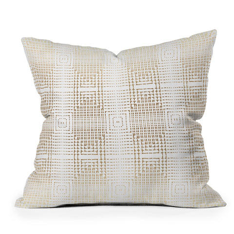 Holli Zollinger DECO GOLD Throw Pillow