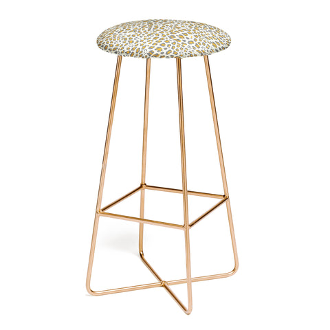 Holli Zollinger DECO LEOPARD GOLD Bar Stool