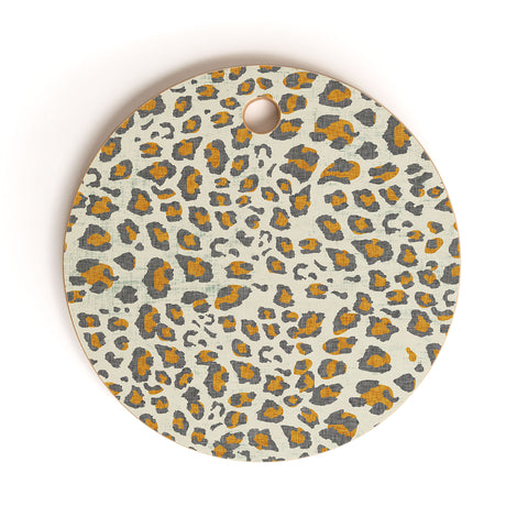 Holli Zollinger DECO LEOPARD GOLD Cutting Board Round