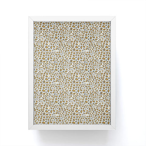 Holli Zollinger DECO LEOPARD GOLD Framed Mini Art Print