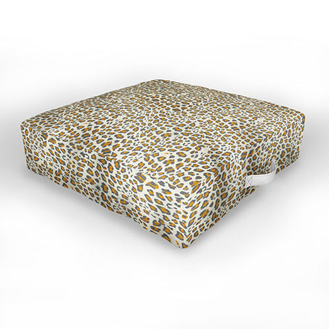Holli Zollinger DECO LEOPARD GOLD Outdoor Floor Cushion