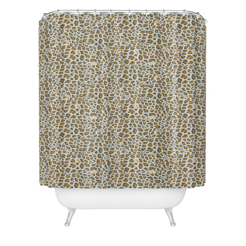 Holli Zollinger DECO LEOPARD GOLD Shower Curtain