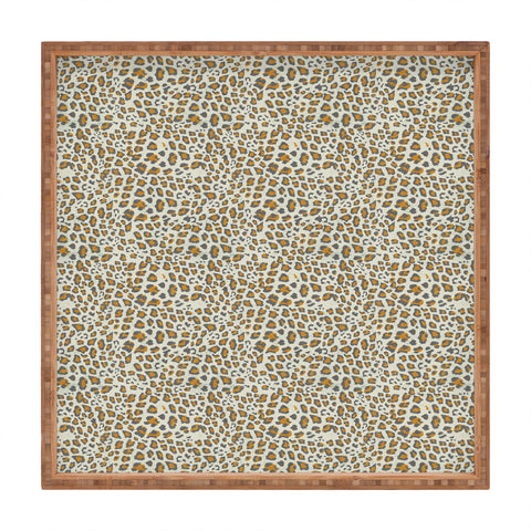 Holli Zollinger DECO LEOPARD GOLD Square Tray