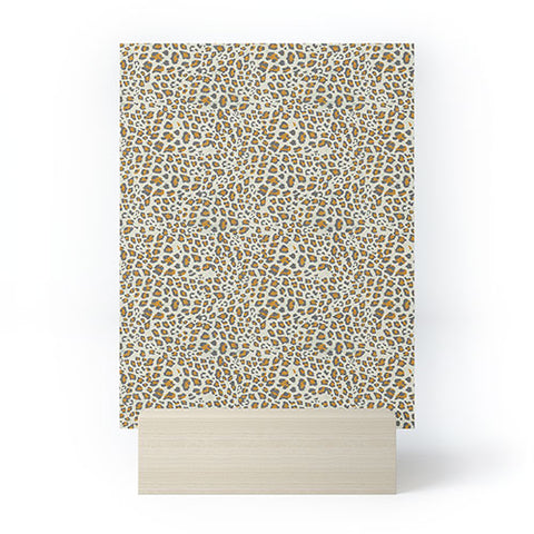 Holli Zollinger DECO LEOPARD GOLD Mini Art Print