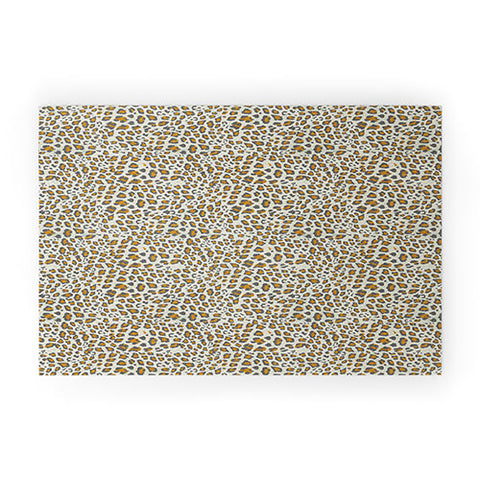 Holli Zollinger DECO LEOPARD GOLD Welcome Mat
