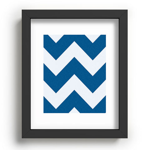 Holli Zollinger Denim Chevron Recessed Framing Rectangle