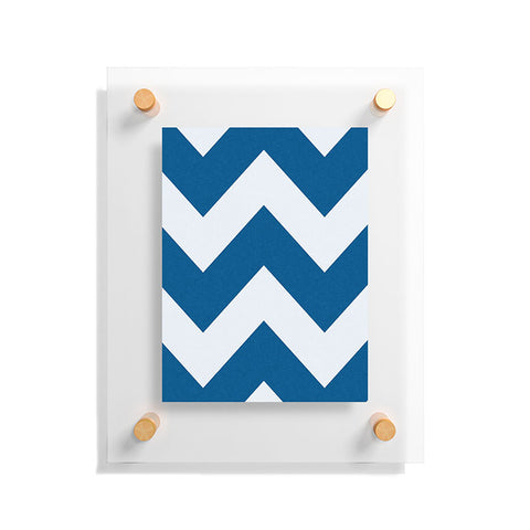 Holli Zollinger Denim Chevron Floating Acrylic Print