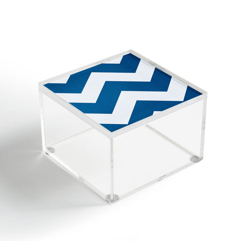 Holli Zollinger Denim Chevron Acrylic Box