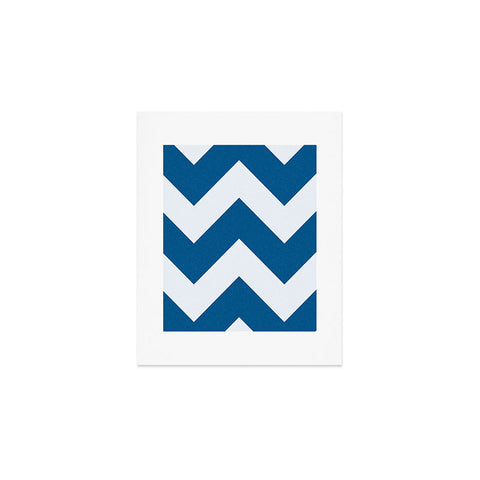 Holli Zollinger Denim Chevron Art Print