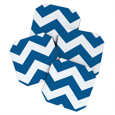 Holli Zollinger Denim Chevron Coaster Set