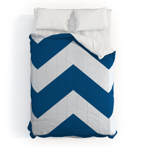 Holli Zollinger Denim Chevron Comforter