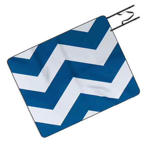 Holli Zollinger Denim Chevron Picnic Blanket