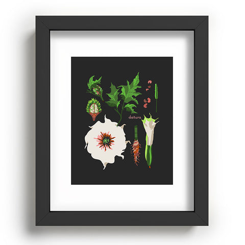 Holli Zollinger DESERT BOTANICAL DATURA Recessed Framing Rectangle