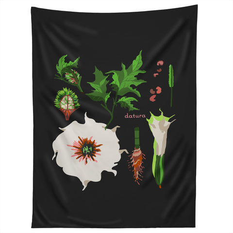 Holli Zollinger DESERT BOTANICAL DATURA Tapestry