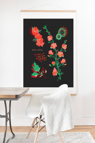 Holli Zollinger DESERT BOTANICAL GLOBE MALLOW Art Print And Hanger