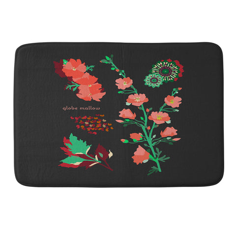 Holli Zollinger DESERT BOTANICAL GLOBE MALLOW Memory Foam Bath Mat