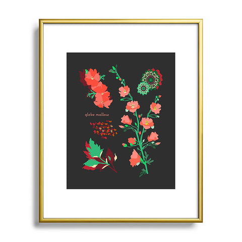 Holli Zollinger DESERT BOTANICAL GLOBE MALLOW Metal Framed Art Print