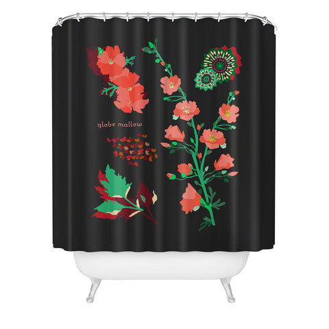 Holli Zollinger DESERT BOTANICAL GLOBE MALLOW Shower Curtain