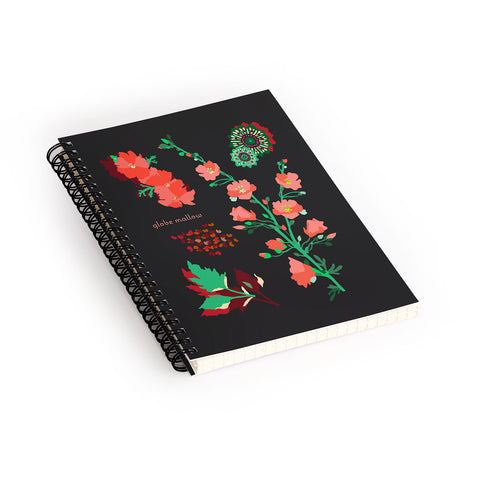 Holli Zollinger DESERT BOTANICAL GLOBE MALLOW Spiral Notebook