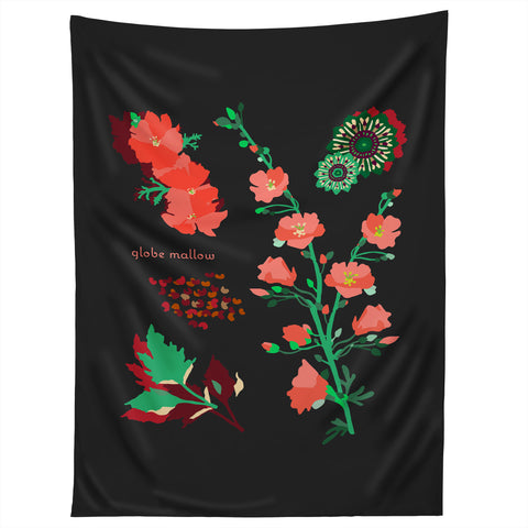 Holli Zollinger DESERT BOTANICAL GLOBE MALLOW Tapestry