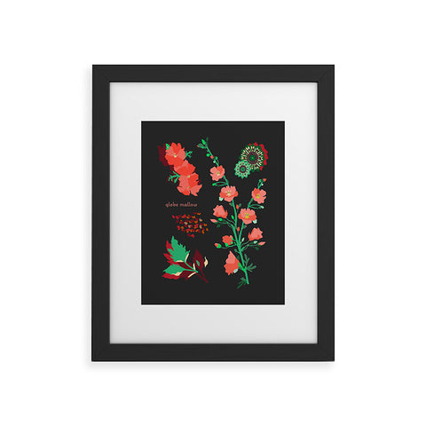 Holli Zollinger DESERT BOTANICAL GLOBE MALLOW Framed Art Print