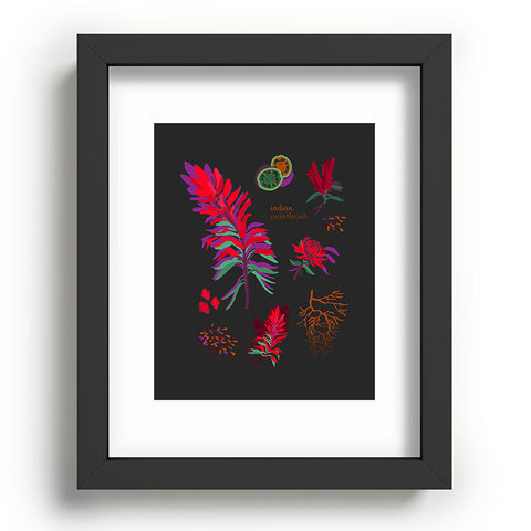 Holli Zollinger DESERT BOTANICAL INDIAN PAINTBRUSH Recessed Framing Rectangle