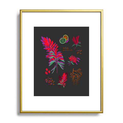 Holli Zollinger DESERT BOTANICAL INDIAN PAINTBRUSH Metal Framed Art Print