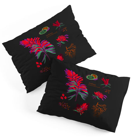 Holli Zollinger DESERT BOTANICAL INDIAN PAINTBRUSH Pillow Shams