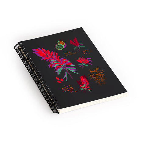 Holli Zollinger DESERT BOTANICAL INDIAN PAINTBRUSH Spiral Notebook