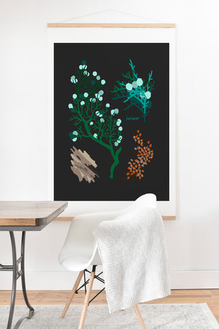 Holli Zollinger DESERT BOTANICAL JUNIPER Art Print And Hanger