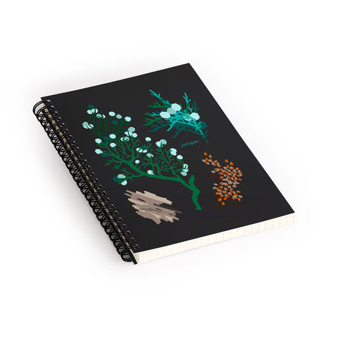 Holli Zollinger DESERT BOTANICAL JUNIPER Spiral Notebook