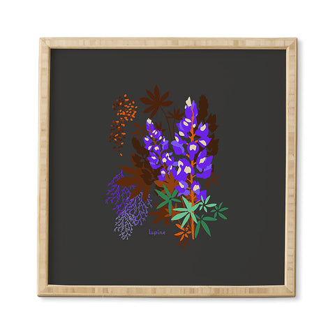 Holli Zollinger DESERT BOTANICAL LUPINE Framed Wall Art