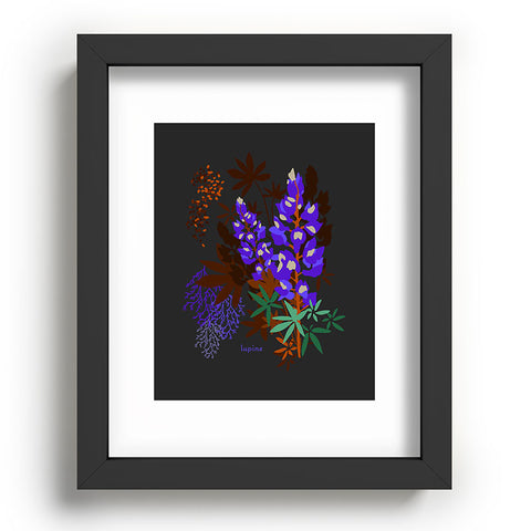 Holli Zollinger DESERT BOTANICAL LUPINE Recessed Framing Rectangle
