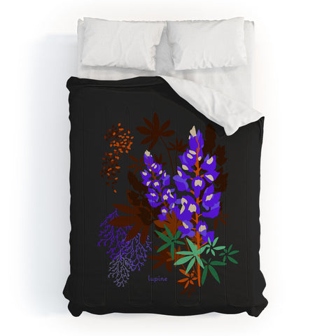 Holli Zollinger DESERT BOTANICAL LUPINE Comforter