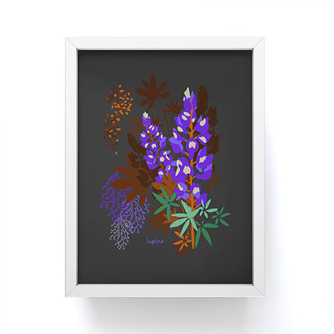 Holli Zollinger DESERT BOTANICAL LUPINE Framed Mini Art Print