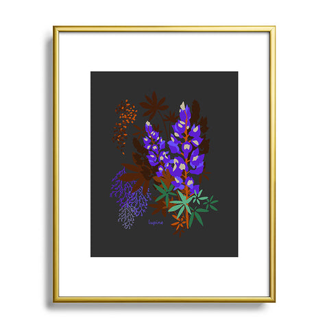 Holli Zollinger DESERT BOTANICAL LUPINE Metal Framed Art Print